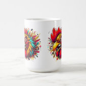 "Pappy the Spirited Rooster" Mug コーヒーマグカップ (中央)