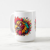 "Pappy the Spirited Rooster" Mug コーヒーマグカップ (正面左)