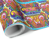 PAPRを包む素晴しい六十年代のスタイルのレトロのクリスマス ラッピングペーパー (ロールコーナー)