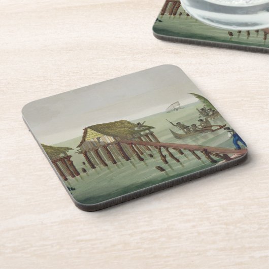 Papuの種族、Rawakの住居は、22をのためのめっきします コースター (左側)