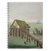 Papuの種族、Rawakの住居は、22をのためのめっきします ノートブック (正面)