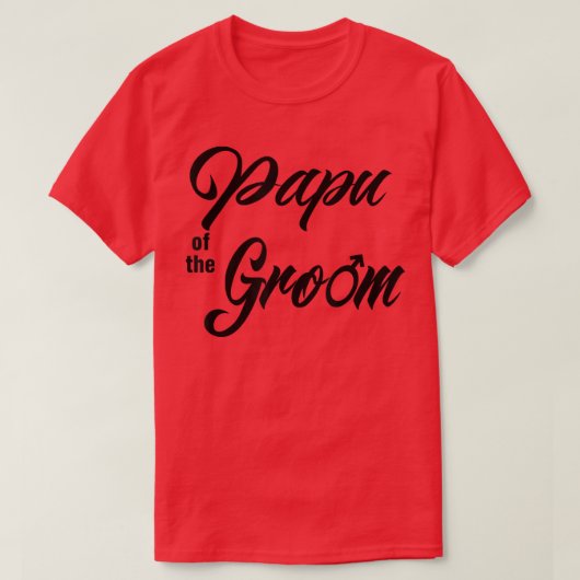 Papu Of Groom Wedding Party Matching Bridal Party  Tシャツ (デザイン正面)