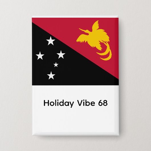 Papua neuguinea flagge 缶バッジ (正面)