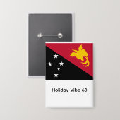 Papua neuguinea flagge 缶バッジ (正面/裏面)