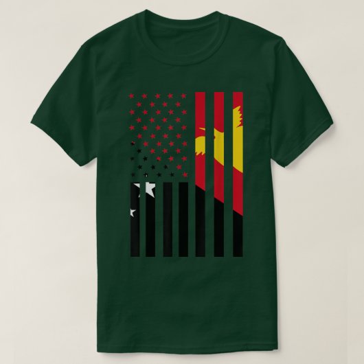 Papua New Guinea Papuan Flag46 Tシャツ (デザイン正面)