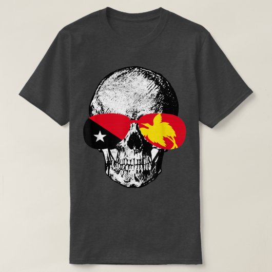 Papua New Guinea Papuan Flag 55 Tシャツ (デザイン正面)