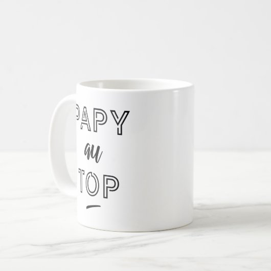 Papy au top コーヒーマグカップ (正面左)