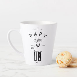 Papy et fier de l'être カフェラテマグ
