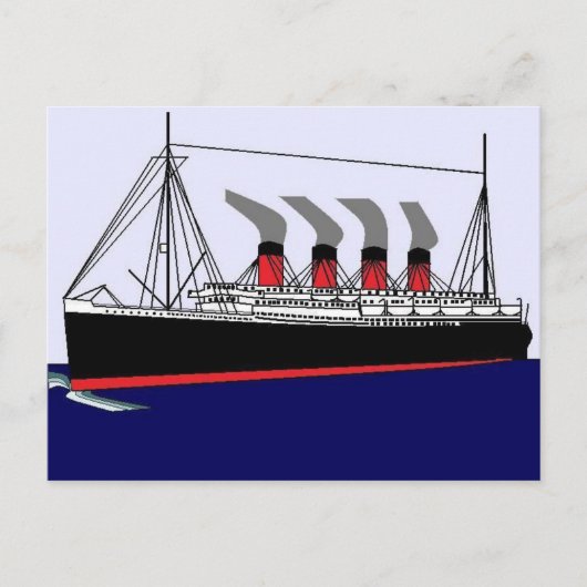 Paquebotフランスの1912年の郵便はがき シーズンポストカード (正面)