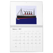 Paquebotフランス1912のカレンダー カレンダー (2月 2027)