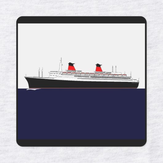 Paquebot France ラベル (デザイン2)