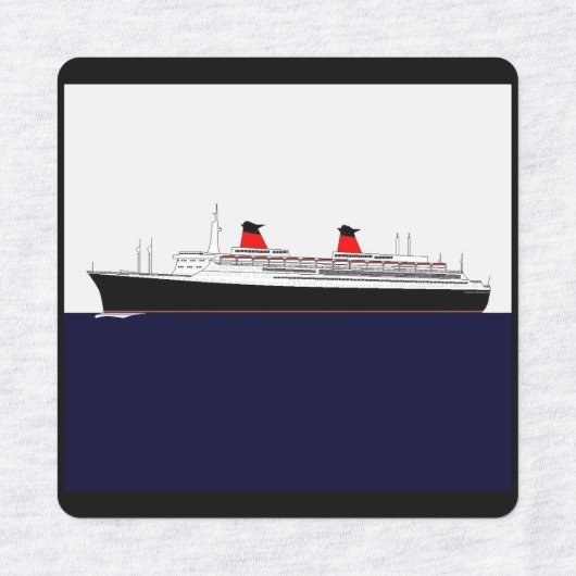 Paquebot France ラベル (デザイン1)