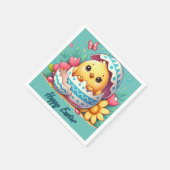 Pâques - l'aventure du petit poussin スタンダードカクテルナプキン (角)