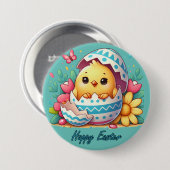 Pâques - l'aventure du petit poussin 缶バッジ (正面&裏面)