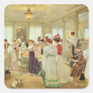 Paquin 1906年Cinq Heuresのchez le Couturier スクエアシール
