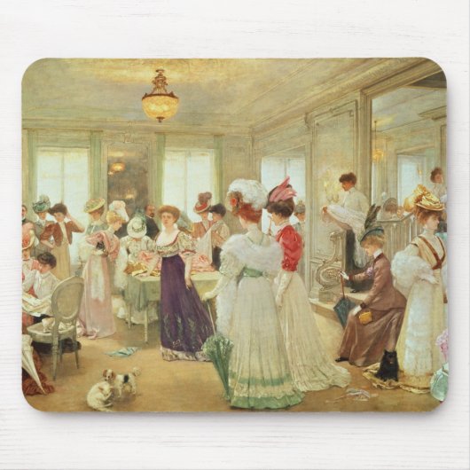 Paquin 1906年Cinq Heuresのchez le Couturier マウスパッド (正面)