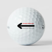 PAR右救手ゴルフボール ゴルフボール (正面)