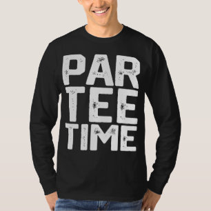 PAR時間パーティーおもしろい飲みビールゴルフゴルフ場 Tシャツ