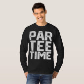 PAR時間パーティーおもしろい飲みビールゴルフゴルフ場 Tシャツ (正面フル)