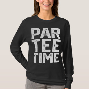 PAR時間パーティーおもしろい飲みビールゴルフゴルフ場 Tシャツ