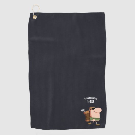 PAR最高のの祖父 – ゴルフおもしろいゴルファーGolfing ゴルフタオル (正面)