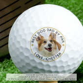PAR最高のフォトゴルフボールによるドッグパーソナライズされたパパ ゴルフボール