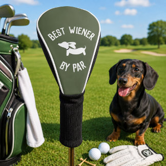 Par Dachshund ゴルフクラブヘッドカバー ベストウィーナー ゴルフヘッドカバー