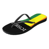 Par de Chinelos Orgulho Gay Rainbow Personalizado ビーチサンダル (アングル)