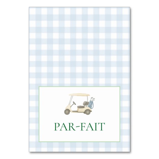 Par-Faitテーブルカード テーブルナンバー (正面)