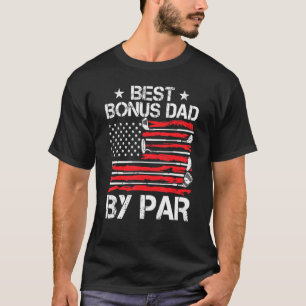 Par Golf American Flによるメ最高のンズゴルフボーナスパパ Tシャツ