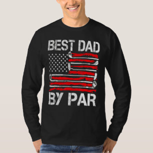 Par Golf American Flによるメ最高のンズゴルフボーナスパパ Tシャツ