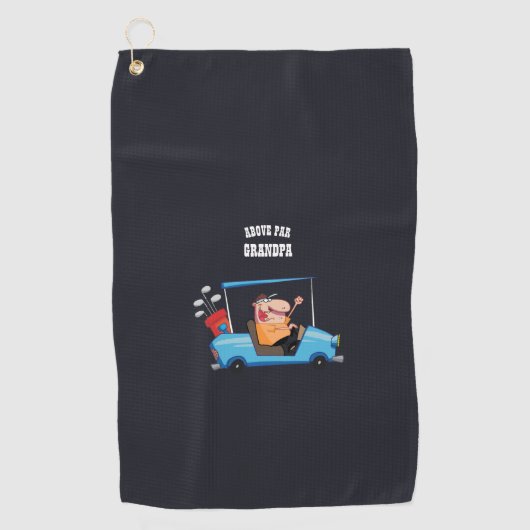 PAR GRANDPAより – ゴルフおもしろい祖父ゴルファー ゴルフタオル (正面)