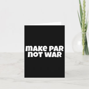 Par Not WarゴルフハンディキャップTeeパタードライバーB カード
