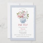 PAR-TEAピンクベビーシャワー招待状 招待状 (正面)