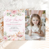 Par-teaフローラティーガールバースデーパーティーの写真 招待状
