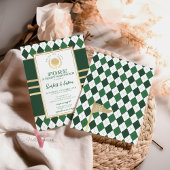 PAR-TEEグリーンゴルフをテーマにしたベビーシャワー招待状 招待状