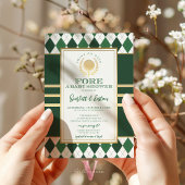 PAR-TEEグリーンゴルフをテーマにしたベビーシャワー招待状 招待状