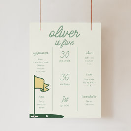 Par-Teeゴルフをテーマにしたマイルストーンポスター ポスター