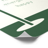 Par-Teeゴルフをテーマにしたマイルストーンポスター ポスター (角)