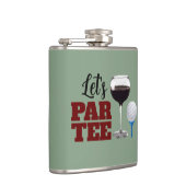 PAR TEEビニールフラッ包まれたク フラスク (右)