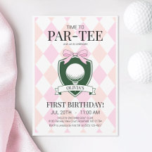 Par-Teeピンクゴルフの最初の誕生日パーティーまでの時間