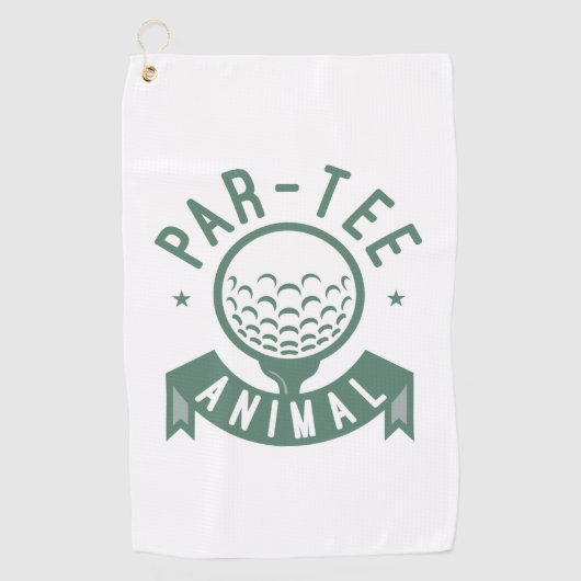 Par-Tee動物 ゴルフタオル (正面)