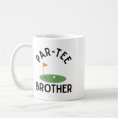 Par Tee Brother Funny Golf Birthday Party Family M コーヒーマグカップ (左)