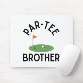 Par Tee Brother Funny Golf Birthday Party Family M マウスパッド (マウス)