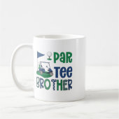 Par-tee Brother Golf Lover Birthday Party Family M コーヒーマグカップ (左)