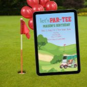 PAR-TEE, golf birthday 招待状