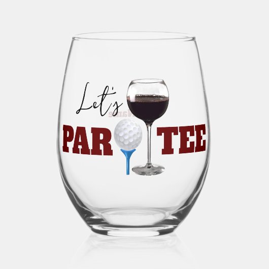 PAR TEE STEMLESSワイングラス ステムなしワイングラス (正面)