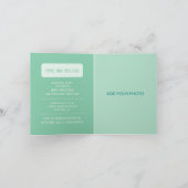 Par-Tee Time Golfをテーマにしたフォト誕生日招待状 招待状 (内部)