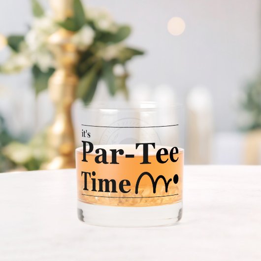Par Tee Time Golf Club名お名前 ウイスキーグラス (インサイチュ (ウェディング))