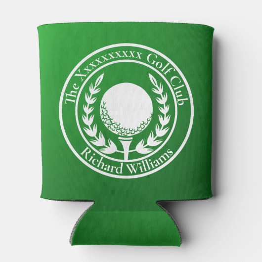 Par Tee Time Golf Club Name Own Name 缶クーラー (裏面)